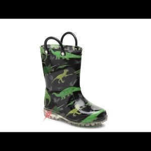 Max & Jake Dino Light Up Rain Boots